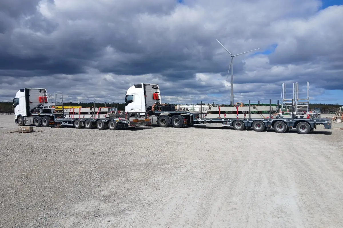 Wind energy transport project